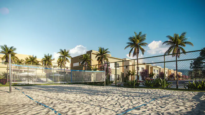 Quadra de beach tennis